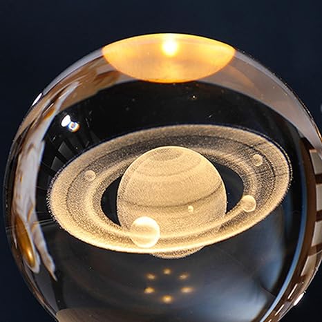 The Saturn Glow | Crystal Lamp